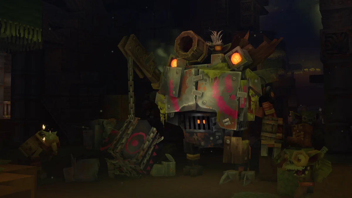 Official Hytale Chapter 1 preview showing the goblin dungeon and boss encounter