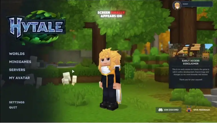 Hytale world exploration gameplay on mobile